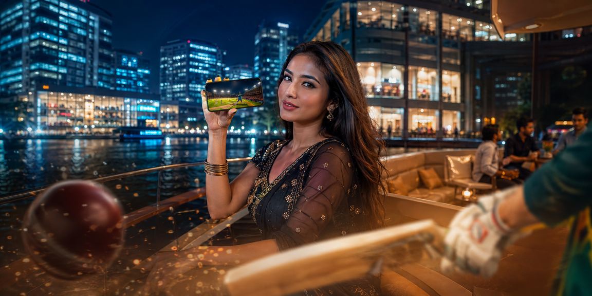 ঢাকায় ক্রিকেট বেটিং উপভোগরত বাংলাদেশি মডেল